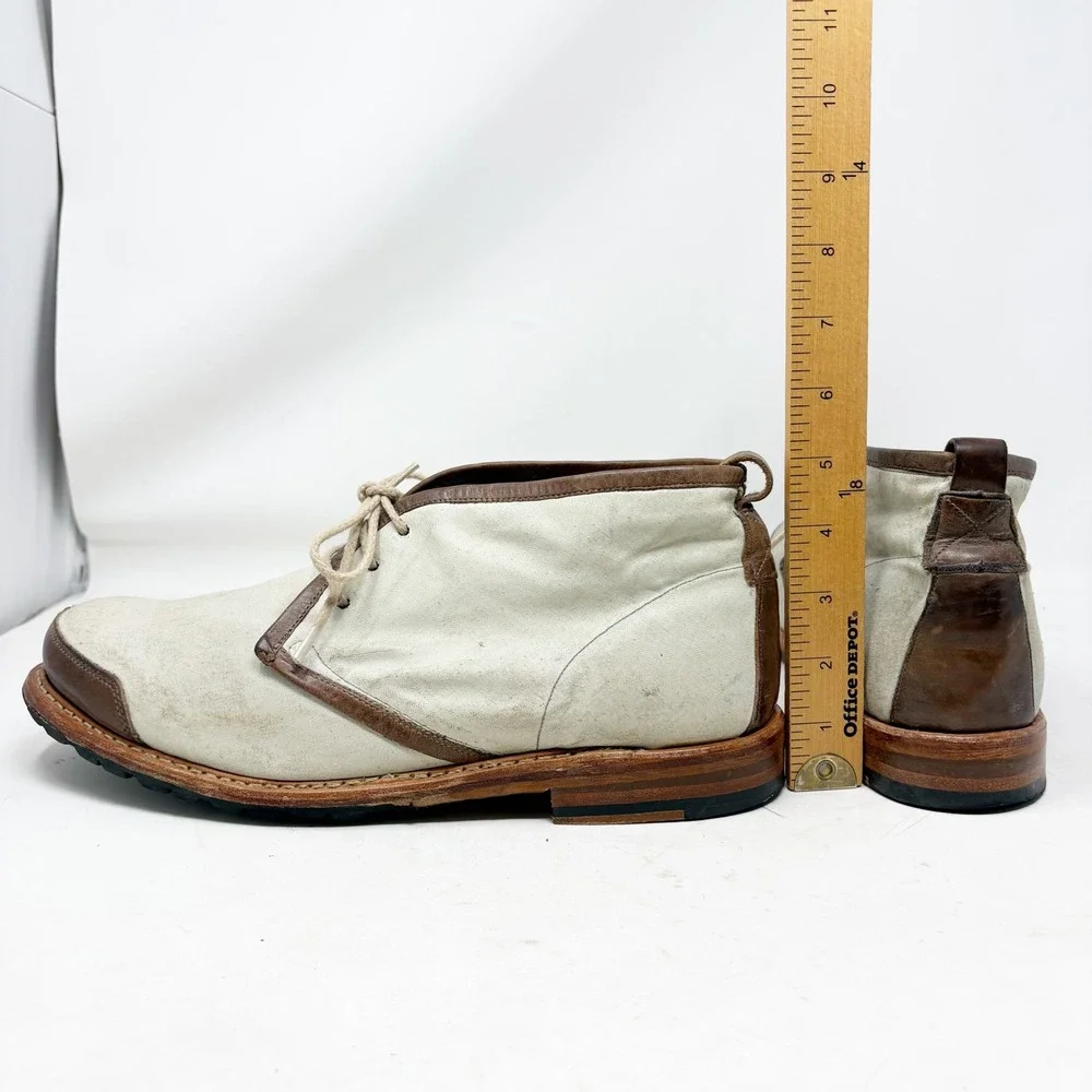 Timberland Boot Co Canvas Leather Chukka Boots Blake Winter Lug Sole Size 11